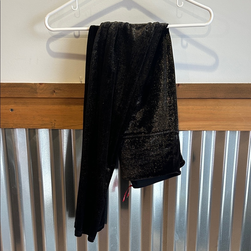 SPANX Black Velvet Leggings